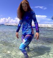 Women's Rash Guards coral theme rash guards | ocean themed rash guard | women's coral rash guards 