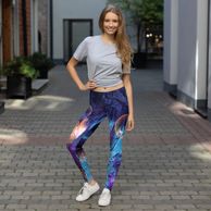 Women's rash guards, leggings, yoga pants ocean theme | Living Sea Sculpture