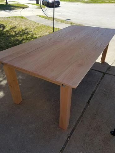 Customer dining room table