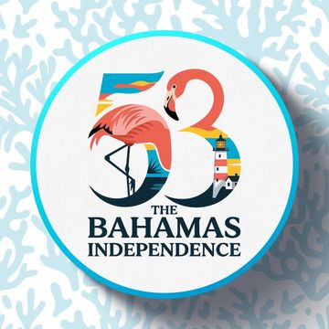 Logo celebrating Bahamas' 53rd independence anniversary.