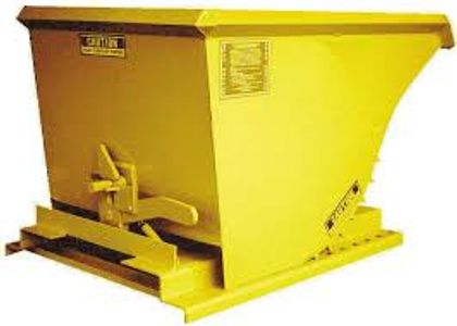 self dumping hopper, forklift attachment, hoppers, sand stone hopper