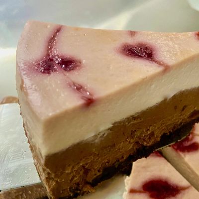 Raspberry Choco Cherry Cheesecake