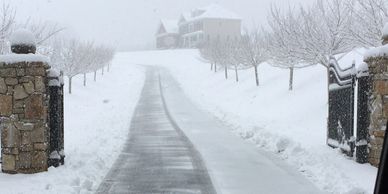 Snow plowing
