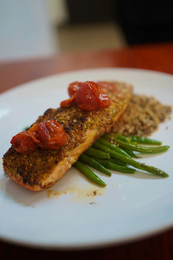 Pistachio Crusted Salmon 