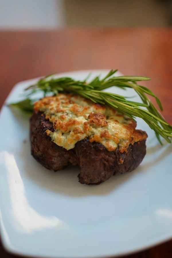 Blue Cheese Crusted Filet Mignon
