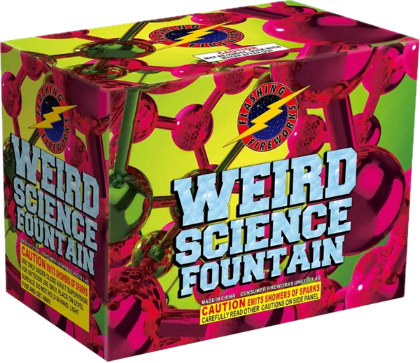 Weird Science is a 200 gram fountain by Flashing Fireworks with great colors and duration.