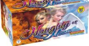 A game box titled 'Naughty or Nice' featuring two women, one with angel wings.