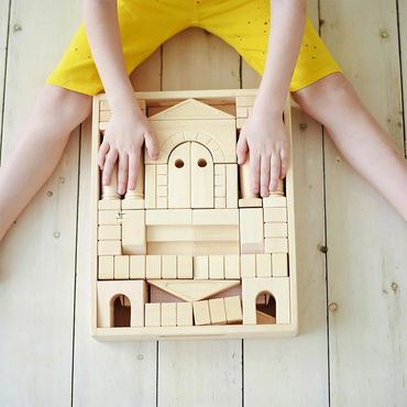 Caesar KubiDubi construction toy set, large building blocks eco-friendly natural toy 
