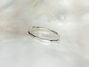 Sample product image of "Artisan Hammered Ring - Sterling Silver" from Rings