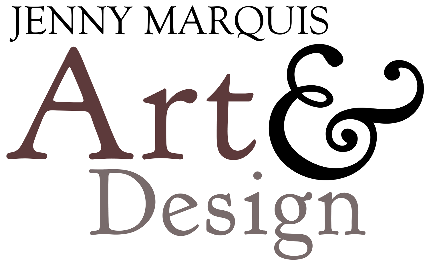 "Jenny Marquis Art & Design" Color Logo