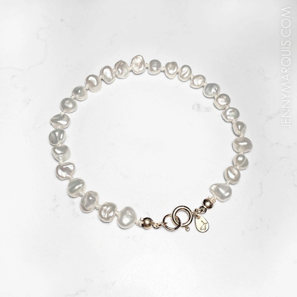 Product: "Julia Bracelet" in Freshwater Pearl & 14k Gold Filled
