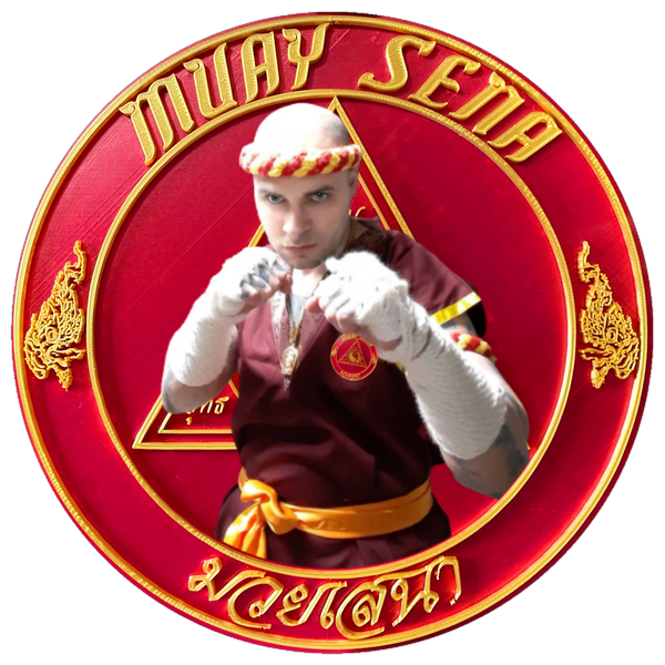 KRU NICHOLAS ANTHONY NICK SENA MUAY SENA FOUNDER JOD MUAY COMBAT POSITION EMBLEM LOGO 