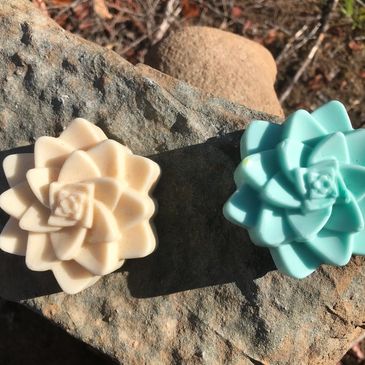 Tumeric Sunflower soap and Flowering Cactus Shea Butter Soap