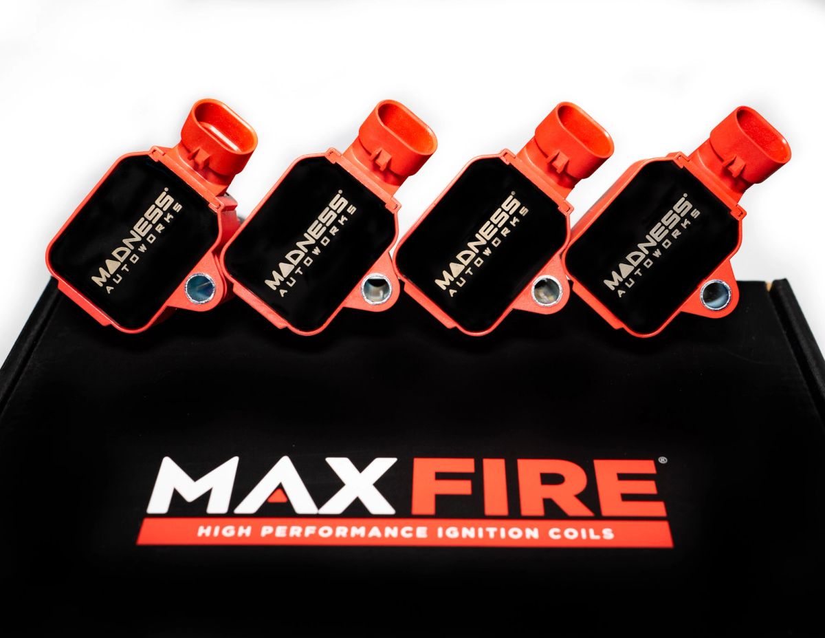 Madness Autoworks MAXFire Ignition Coil Set - 2012-2019 Fiat 500 Abarth ...