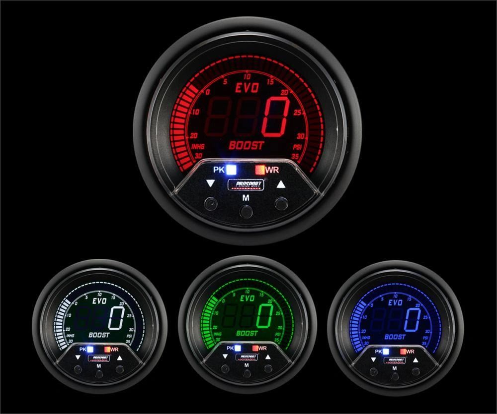 ProSport 60mm Premium EVO Electric Boost Gauge (Multiple Fiat & Dart Applications)