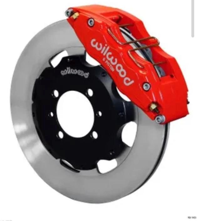 Wilwood Dynapro 6 Front Brake Kit RED Calipers with SOLID 12.19 in