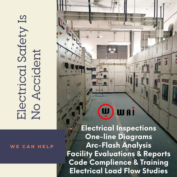 Electrical safety services including inspections, arc-flash analysis, and training for accident prevention.