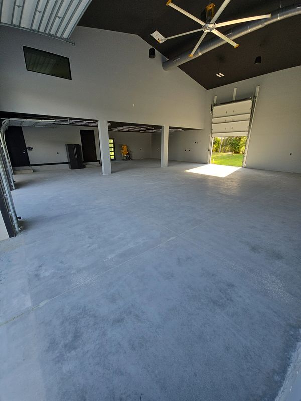 Concrete grinding. 