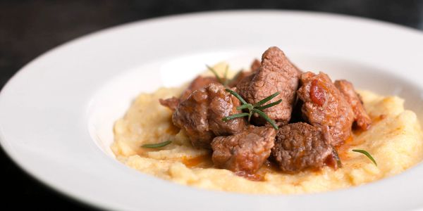 Pork Ragu with Creamy Polenta