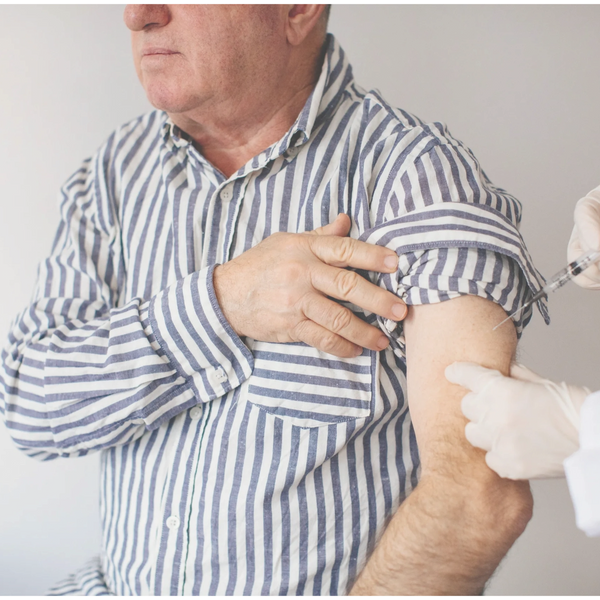 Vitality Wellness Center patient getting Vitamin boost injection. 