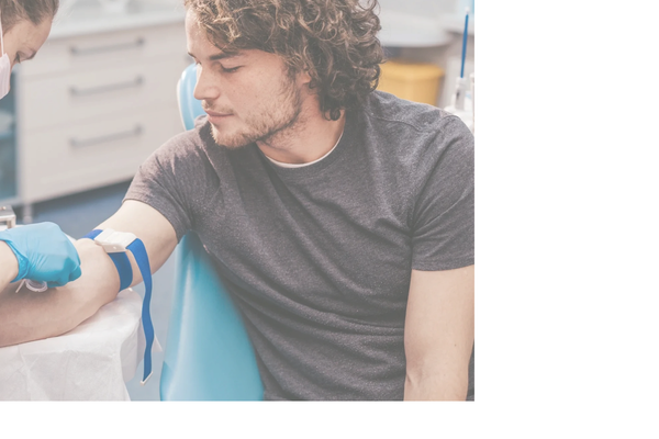 Patient getting blood drawn