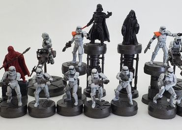 Custom chess set.  Star Wars Imperials.