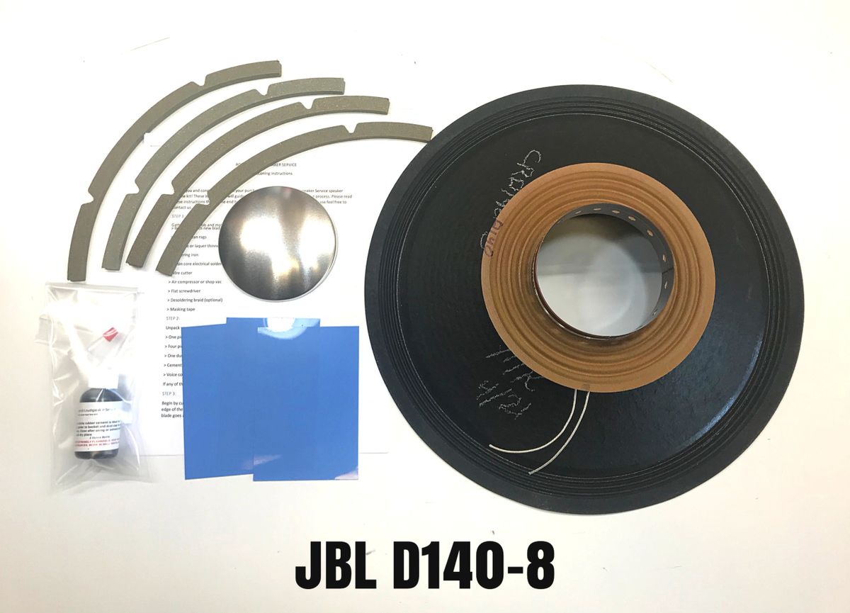 JBL, D140-8, Reproduction Drop In Recone Kit- 8 Ohms **CLEARANCE**
