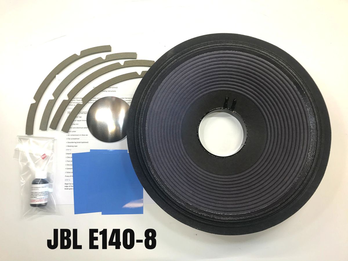 JBL E140-8, K140-8, D140-8, Reproduction Drop In Recone Kit- 8 Ohms