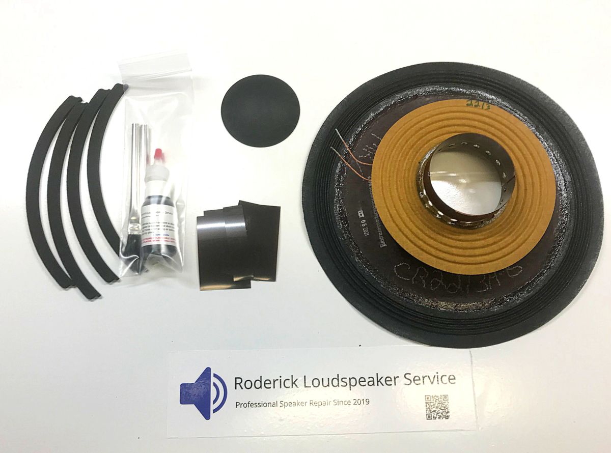 Roderick Loudspeakers Reproduction Recone Kit for JBL 2213H, 123A-1, 4312,  L100
