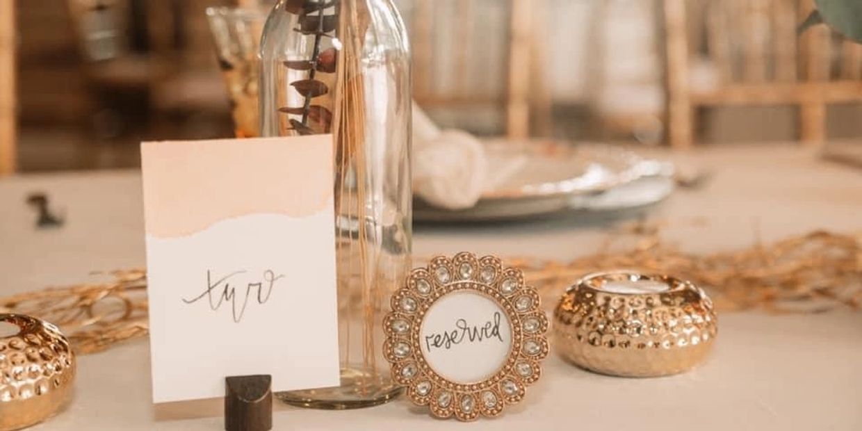 a table setting at a wedding