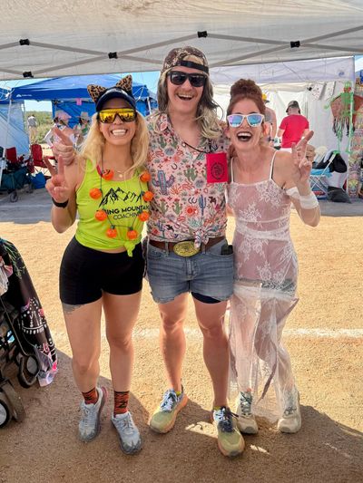 Coaches Nicole, Justin, and Eve - hands-on coaching, crewing, and pacing at Javelina Jundred, 2025 (