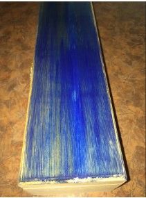 Box with watered-down blue basecoat applied