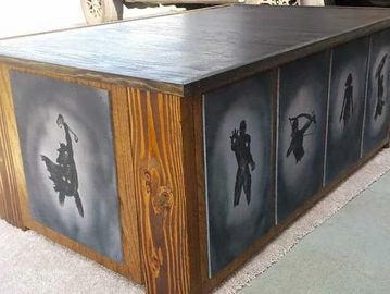 Themed coffee table, themed desk