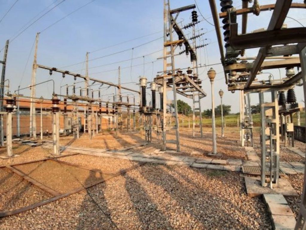 63/110kV Outdoor Switchyard at Boali-1 substation in Central African Republic