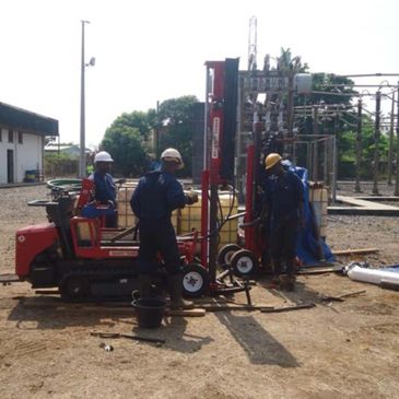 Geotechnical investigation at a Substation