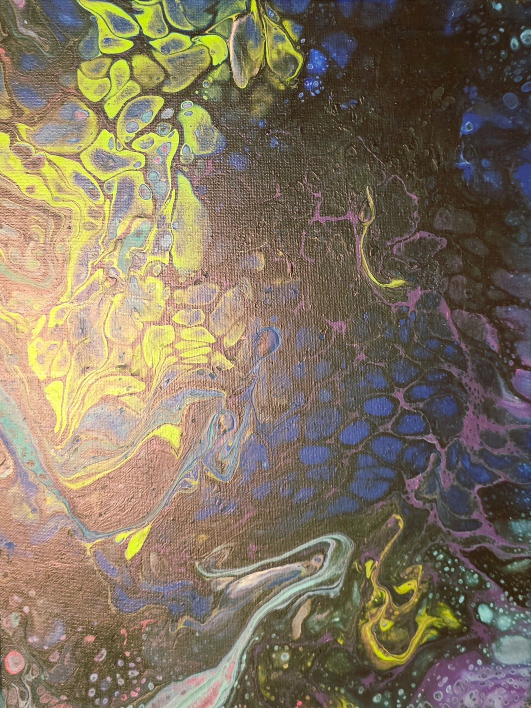 Acrylic painting commisioned by horror mystery fantasy speculative fiction author Jaime Johnesee.