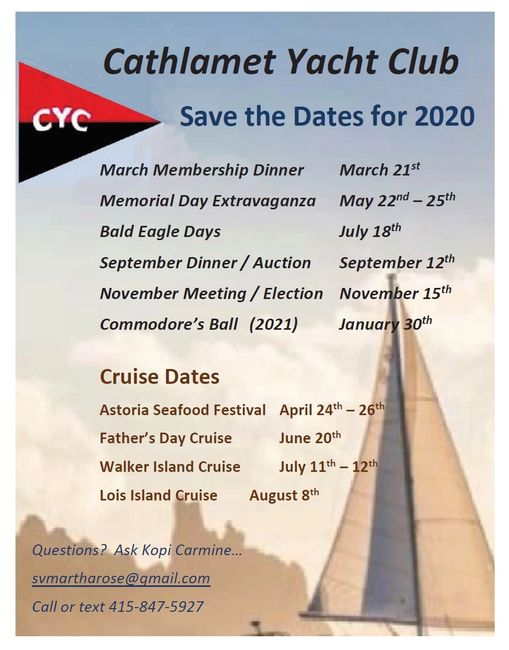 Events Cathlamet Yacht Club