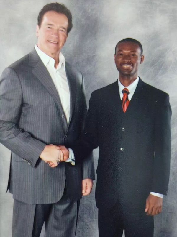 With Arnold Schwarzenegger, former Governor of California and a great advocate for chiropractic 
