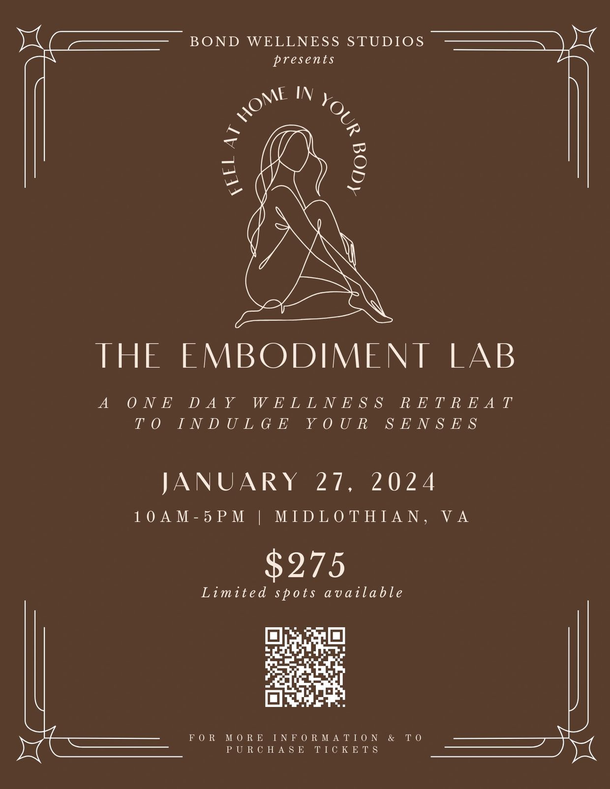 The Embodiment Lab is a unique experience and like no other. Jump start 2024 with a whole new way of