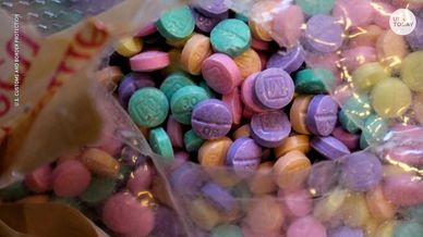 Rainbow fentanyl resembling colorful candy. Photo courtesy: Google