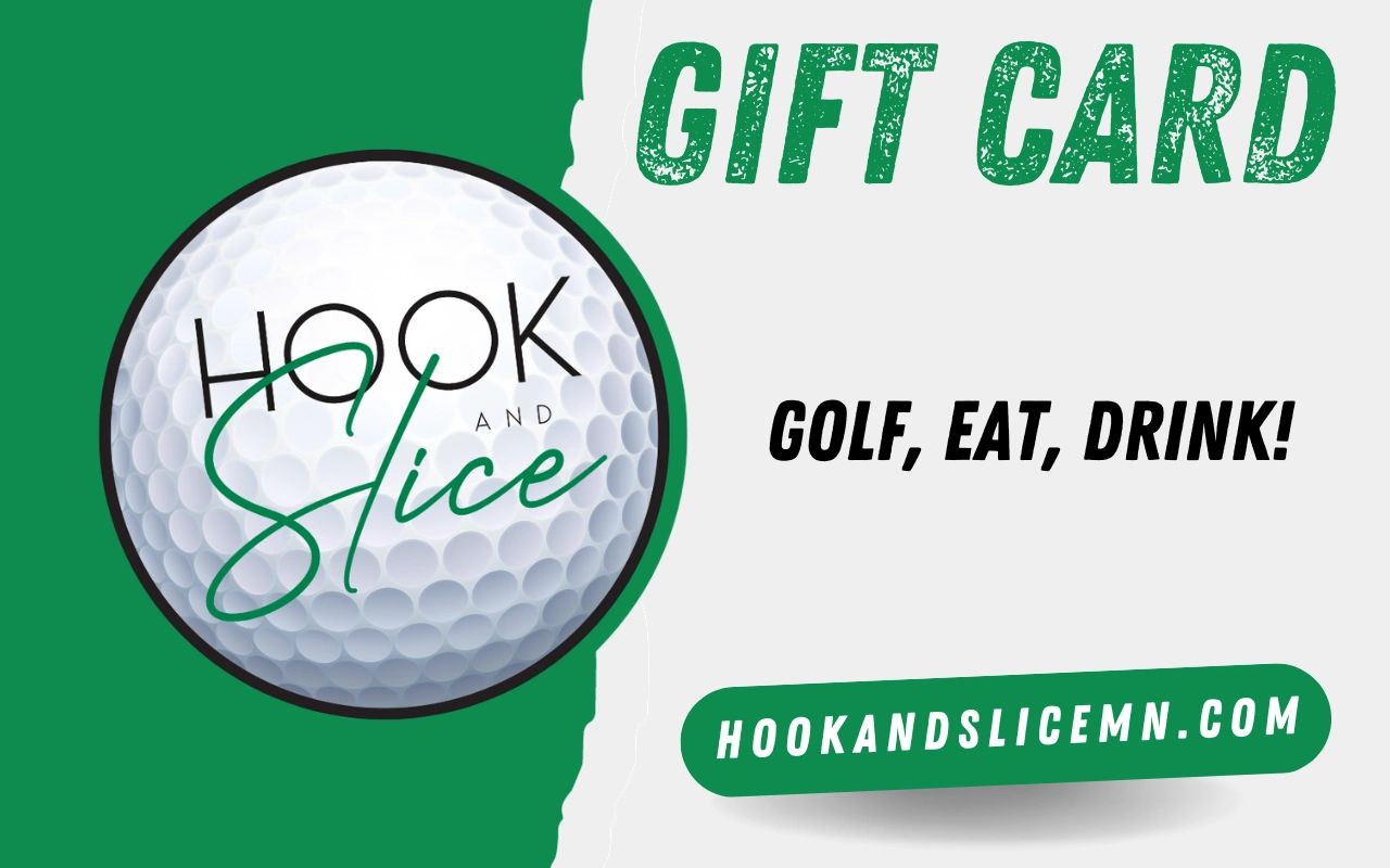 Hook and Slice Gift Cards. Give the gift of an elevated golf simulator experience!