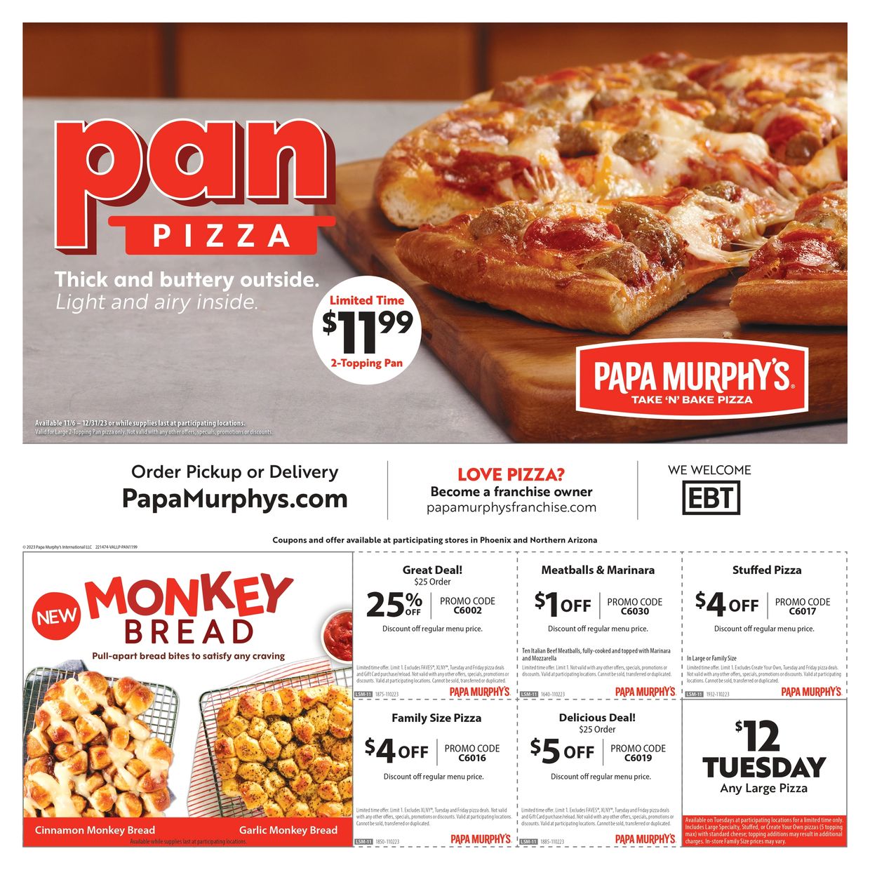 Papa Murphy's Pan Pizza Baking Instructions