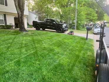  Fescue lawn mowed by Sprucing Up GA Call or text 678-856-7188 for an estimate. 