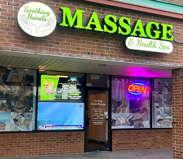 Soothing Hands storefront | Massage - No Appointment Needed