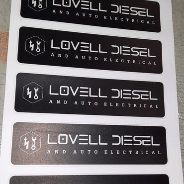 Batch of stickers for tradesman.