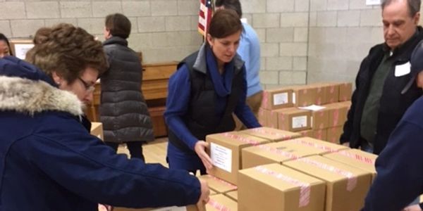 Volunteers at Local Distribution Site exercise