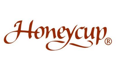Honeycup logo representing their signature sweet and zesty gourmet honey mustard condiments.