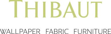 Thibaut logo with wallpaper, fabric, furniture text.