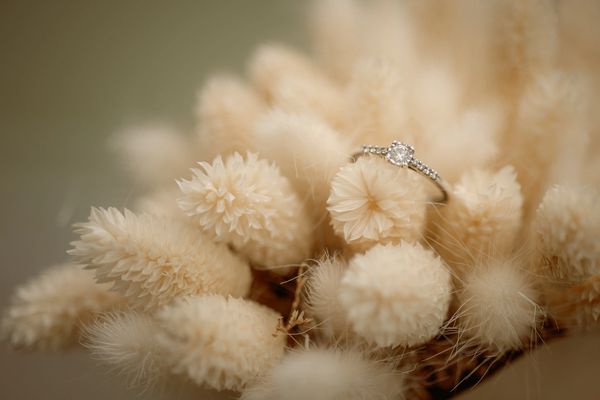 wedding ring at Eastwood Hall autumn wedding, Nottingham 