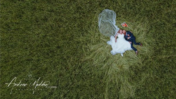 Bride and groom portrait at The Sitwell Arms Sheffield 